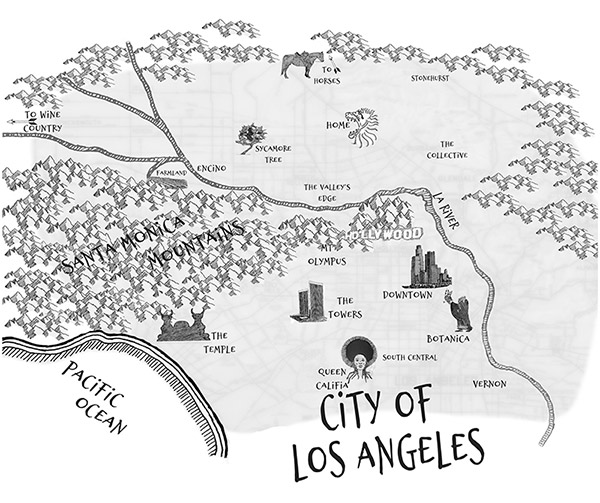 Wrong Side of a Workingman Map of Los Angeles