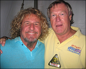 Darrell Wayne with Sammy Hagar